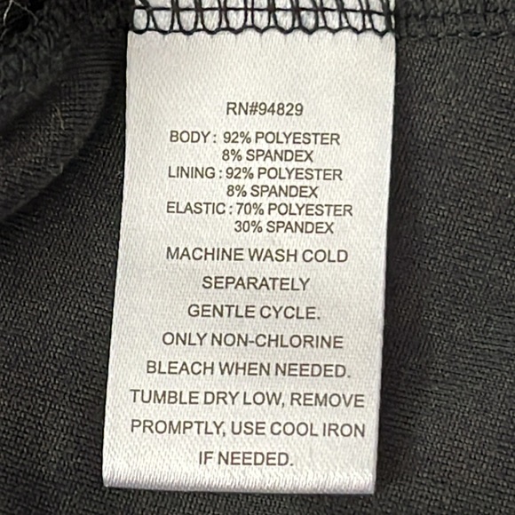 DEREK HEART Solid Black Yummy Foam Cup A-Line Mini Dress Women’s M NWT - Picture 9 of 9